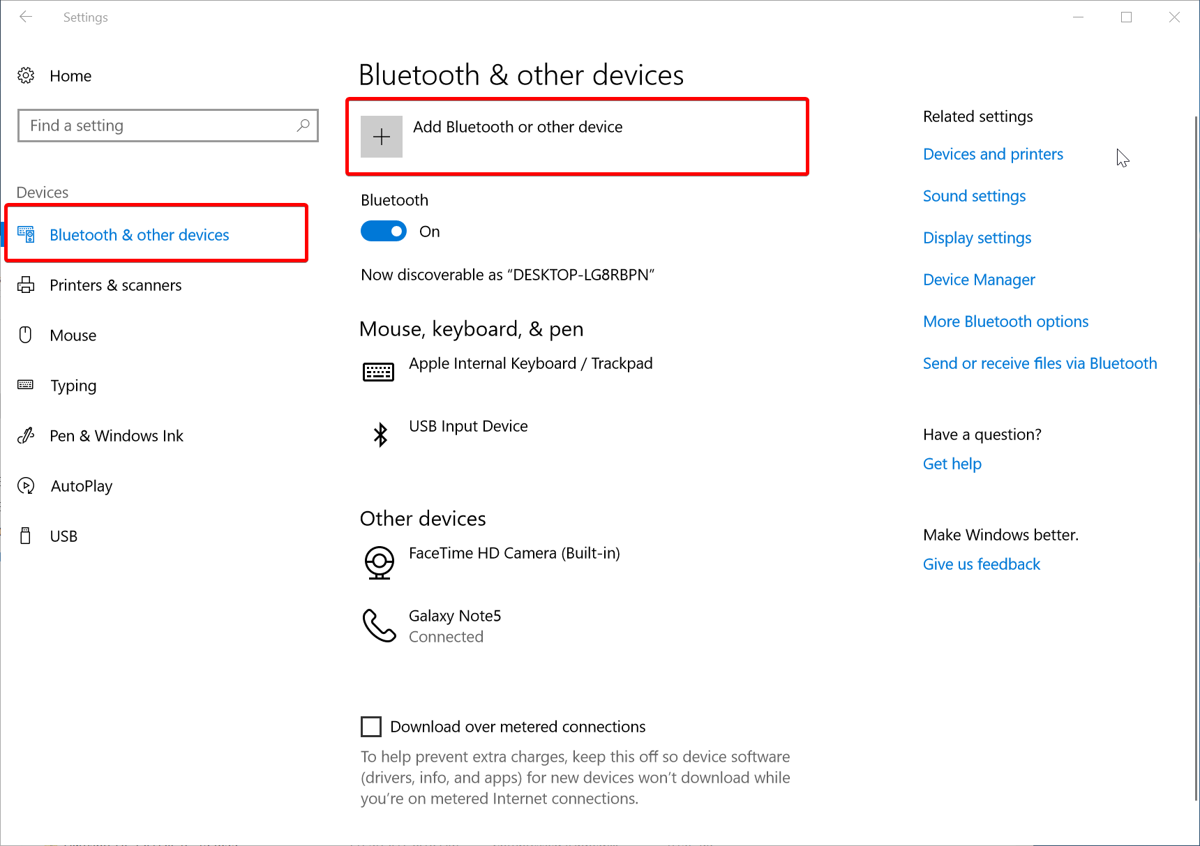 Add bluetooth audio device windows 10